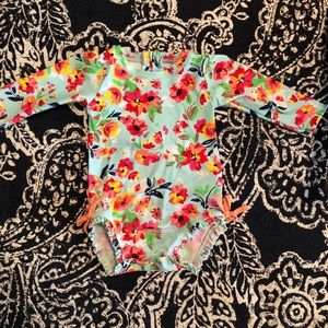 Baby Girl 50 SPF Swimsuit, Size 6-12 Months